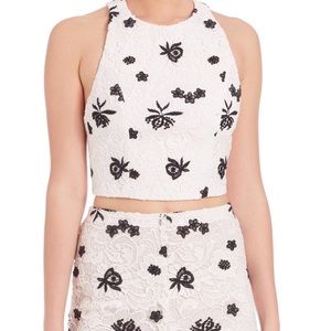 ALICE+OLIVIA CROP TOP